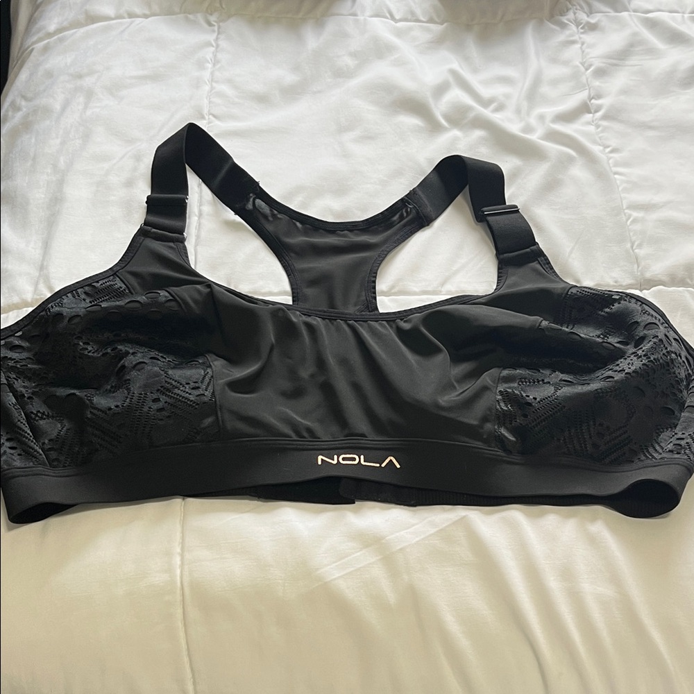 Nola Black Lace Sports Bra